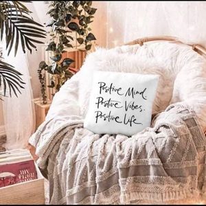 FALL | Positive Vibes Pillow Cover 🧘🏻‍♀️